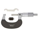 Mitutoyo 102-302 25-50 mm 0,01 mm Isı Yalıtım Çerçeveli Sağlam Tip Dış Çap Mikrometre