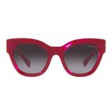 Miu Miu 01YS 16H09S 51 Bordo Çekik Çerçeve Kadın Güneş Gözlüğü