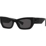 Miu Miu 0MU 09WS 53 Matte Black Dark Grey Kadın Güneş Gözlüğü