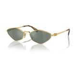 MIU MIU 56ZS 5AK04M 56 Kadın Geometrik Gold Metal Güneş Gözlüğü