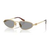 Miu Miu A52s 5ak40o 52 Kadın Geometrik Gold Metal Güneş Gözlüğü Altın