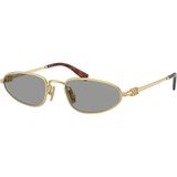Miu Miu Logo A52s 5Ak40o Gold-Grey Kadın Güneş Gözlüğü