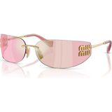 Miu Miu Mıu Mıu Mu A51S 5AK90Y 75 Güneş Gözlüğü - Altın - Pembe