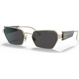 Miu Miu MU 53WS ZVN5S0 58 Kadın Güneş Gözlüğü Gümüş Metal Çerçeve UV 400 Koruma Özelliğiyle