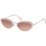 Miu Miu MU58US 1350A5 Pembe Oval Kadın Güneş Gözlüğü