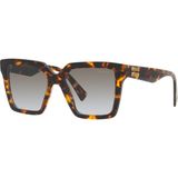 MIU MIU SMU 03Y VAU-0A7 54 Ekartman MİU MİU Güneş Gözlüğü - Kahverengi - Leopar