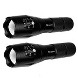 Miuree 2 Paket LED Taktik El Feneri Suya Dayanıklı Askeri Sınıf 2000 Lümen 5 Mod Zoom Fonksiyonu Ultra Parlak El Feneri