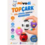 Mivodi Hobinin 3 Boyutlu Hali Topçark — Bas, Dönsün, Rahatla! Stress Oyuncağı (Beyaz) - Spinner Ball