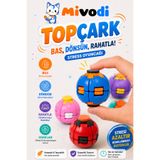 Mivodi Hobinin 3 Boyutlu Hali Topçark — Bas, Dönsün, Rahatla! Stress Oyuncağı (Mavi) - Spinner Ball