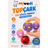 Mivodi Hobinin 3 Boyutlu Hali Topçark — Bas, Dönsün, Rahatla! Stress Oyuncağı (Mor) - Spinner Ball