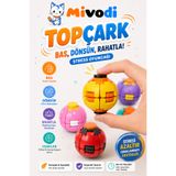 Mivodi Hobinin 3 Boyutlu Hali Topçark — Bas, Dönsün, Rahatla! Stress Oyuncağı (Sarı) - Spinner Ball