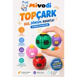 Mivodi Hobinin 3 Boyutlu Hali Topçark — Bas, Dönsün, Rahatla! Stress Oyuncağı (Yeşil) - Spinner Ball