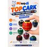 Mivodi Hobinin 3 Boyutlu Hali Topçark V2 — Bas, Dönsün, Rahatla! Stress Oyuncağı (Taraftar Renkleri) - Spinner Ball