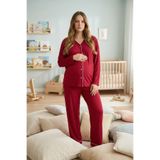 Mivoon Bambu Kumaş Hamile Pijama Takımı - Düğmeli Fitilli Model M-6XL