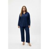 Mivoon Bürümcük Kumaş Gömlek Pantolon Takım - 5XL - Lacivert