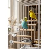 Mivra Pets 5'li Ahşap Kuş Tüneği Seti 12 cm Klipsli Muhabbet Kuşu Kanarya Kafes Tüneği