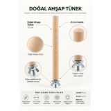 Mivra Pets Doğal Ahşap Kuş Tüneği 22 cm x 20 mm Vidalı Kafes Aksesuarı