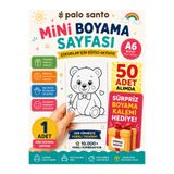 Mix 50 AL Süpriz Hediyeyi Yakala 1 Adet Mini Boyama Sayfası A6 Çocuk Boyama Kağıdı Tekli Eğitici Aktivite Her Siparişte Farklı Tasarım Boyama Sayfası