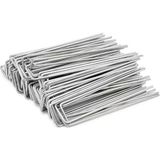 Mix And Match 2 mm Galvanizli U Tipi Çivi – Sera Taban Örtüsü Çivisi , Don Örtüsü, Çim Filesi ve Bahçe Sabitleme Kazığı - 20 Adet - 23 cm Uzunluk