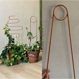 Mix And Match Bitki Destek Çubuğu | Terrakota | 65 cm * 3 Adet Dokulu | Çiçek Destek Çubuğu Monstera , Saksı Bitki Desteği , Sarmaşık , Çiçek Dal Gövde Destek Aparatı Metal Çubuk - Terracota