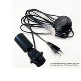 Mix And Match Şişe Delmeden Abajur Yapım Kiti | 17–20 mm Şişe Ağız Uyumlu | E27 Duy | Siyah Pvc Kablo | Aç/kapa Anahtarlı | Fişli Dıy Şişe Masa ve Zemin Lambası Seti - 3 METRE - 0 - Siyah