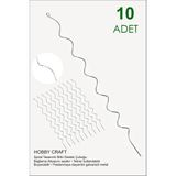 Mix And Match Spiral Bitki Destek Çubuğu (Kancalı) – Fide , Çiçek Destek Çubuğu, 4mm Paslanmaz Galvanizli Metal Tel (Boyanabilir), Bağlama Ihtiyacını Azaltır, Bitkilerde Eğilme ve Kırılmayı Engeller - 10 Adet - 50 CM