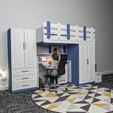 Mix Çalışma Masalı Ranza Mdf - Beyaz - 100 x 100 cm