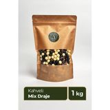 Mix Kahveli Draje - Sütlü, Bitter ve Beyaz Çikolata Kaplı 1kg - 1 kg