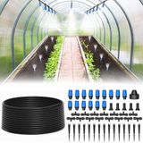 MIXC 1/4 "hızlı bağlantı sis sulama kitleri aksesuarları bitki sulama sistemi ile 65ft 1/4" boş dağıtım boru hortumu