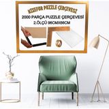 mixefor 2000 Parça Puzzle Çerçevesi 2.ölçü 96CM x 66CM - Altın