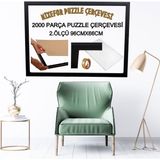 mixefor 2000 Parça Puzzle Çerçevesi 2.ölçü 96CM x 66CM - Siyah
