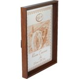 MİXEFOR A4 Çerçeve-Renk KAHVERENGİ -Arka Yüzey 3mm Mdf- Ön yüzey Kırılmaz parlama yapmayan Antireflektif - Kahverengi - 29,7 cm x 21cm