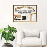 mixefor Puzzle Çerçevesi 1000 Parça Ölçü 66CM x 48CM Ön Yüzey Kırılmaz Antireflektif Arka Yüzey Ahşap Mdf - Altın