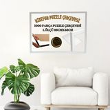 mixefor Puzzle Çerçevesi 1000 Parça Ölçü 66CM x 48CM Ön Yüzey Kırılmaz Antireflektif Arka Yüzey Ahşap Mdf - Beyaz