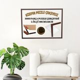 mixefor Puzzle Çerçevesi 1000 Parça Ölçü 66CM x 48CM Ön Yüzey Kırılmaz Antireflektif Arka Yüzey Ahşap Mdf - Kahverengi