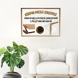 mixefor Puzzle Çerçevesi 1000 Parça Ölçü 68CM X48CM Ön Yüzey Kırılmaz Antireflektif- Arka Yüzey Mdf - GÜMÜŞ