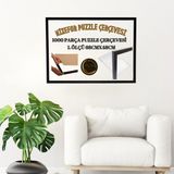 mixefor Puzzle Çerçevesi 1000 Parça Ölçü 68CM X48CM Ön Yüzey Kırılmaz Antireflektif- Arka Yüzey Mdf - SİYAH