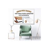 mixefor Puzzle Çerçevesi 1500 Parça Beyaz Renk Çerçeve -Arka Ahşap Destek Mdf Ön Yüzeyi Kırılmaz Pleksi
