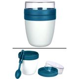 Mixmego Müsli Kabı 650 ml Yoğurt Yulaf Saklama Kabı Beslenme Kabı / Lacivert