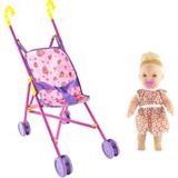 mixoyuncak Oyuncak Ağlayan Bebek Baston Pusetli Set