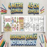 Mixoyuncak Ramazan Şenliği Dev Rulo Boyama Kağıdı 4 Metre Kültürel Etkinlik ve Oyun - 1