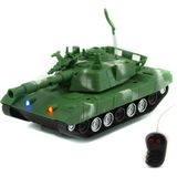 Mixoyuncak Uzaktan Kumandalı Tank Işıklı Oyuncak Tank Yarım Fonksiyon - Yeşil