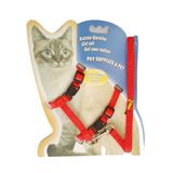 Mixpet 1x120 cm Kırmızı Kedi Göğüs Tasması