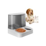Mixpet 2 Si 1 Arada Otomatik Kedi Köpek Mama ve Su Kabı Gri