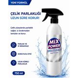 Mixpower Çelik Parlatıcı 750 ml Sprey Çelik Yüzey Parlatıcı Etkili Parlatma