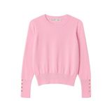 Mixray 6736 Kadın Bisiklet Yaka Kolu Droplu Triko Kazak Pembe Pembe