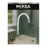 Mixsa Beyaz Renkli Hareketli Slikon Spiral Boru Mutfak Eviye Lavabo Borusu