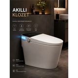 Mixsa Eng Lüx Çok Fonksiyonlu Akıllı Klozet - Beyaz