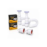 MİXSA Körüklü Sifon ve Koku Önleyici Banyo Mutfak Çekvalfli Gider Tıkacı 4’Lü Set