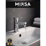 Mixsa Krom Kare Sabit Banyo Lavabo Musluğu Bataryası